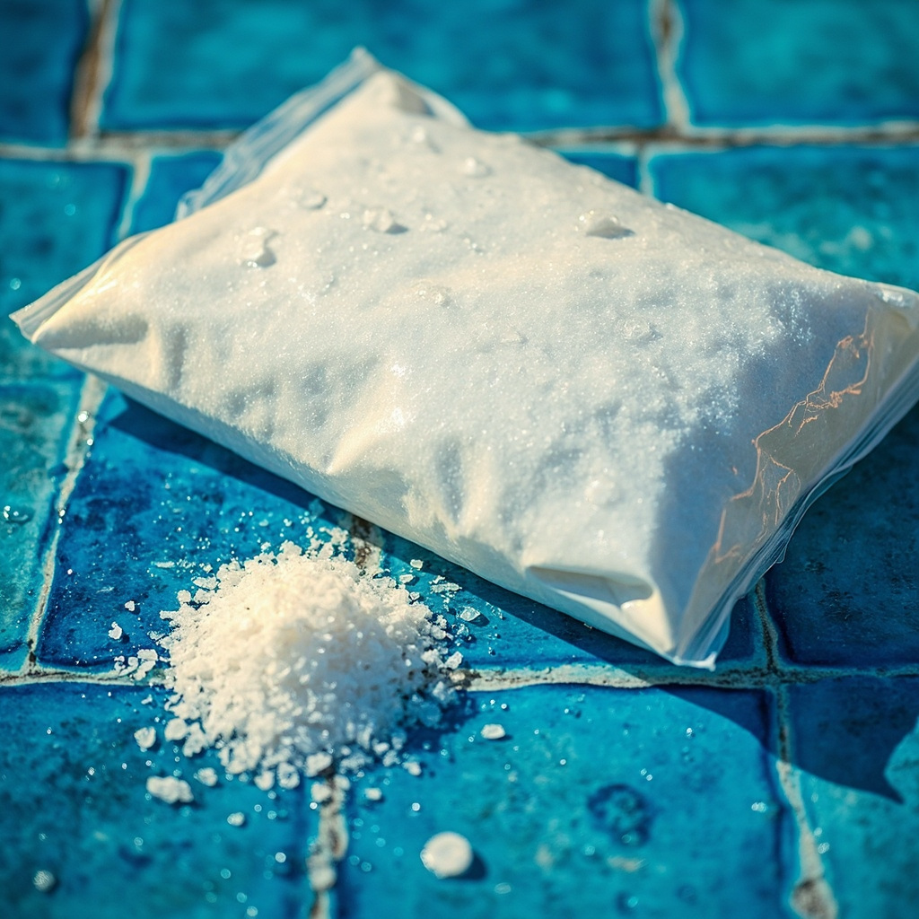 Top-down view of Morton Professional's Choice pool salt 40-pound bag