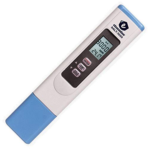 eSeasonGear SALT-3050 Waterproof IP65 Digital Salinity PPM Temperature Tester for Salt Water Pool