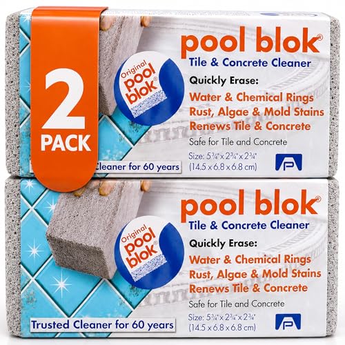 Pool Blok 2-Pack Pumice Stone for Pool Tile