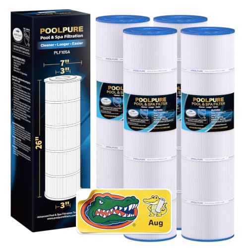 POOLPURE CCP420 Pool Filter Cartridges Replacement, 4-Pack