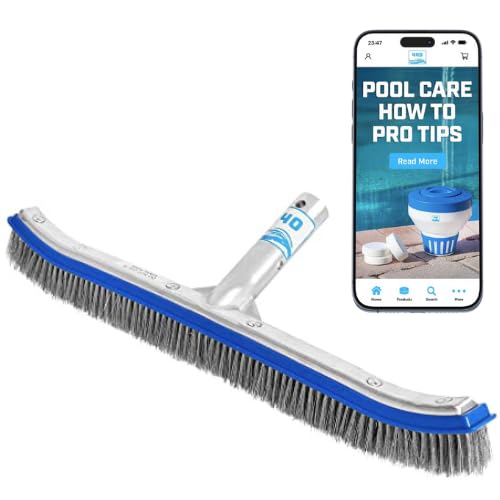 18-Inch Heavy Duty Stainless Steel Wire Pool Brush Head