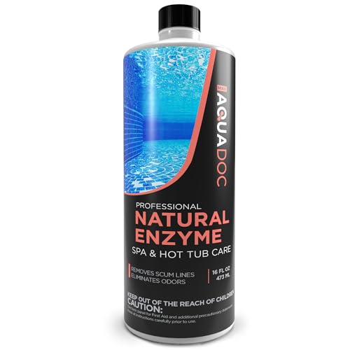 AquaDoc Spa Enzyme Water Treatment, Natural Hot Tub Enzyme Cleaner, 16 oz