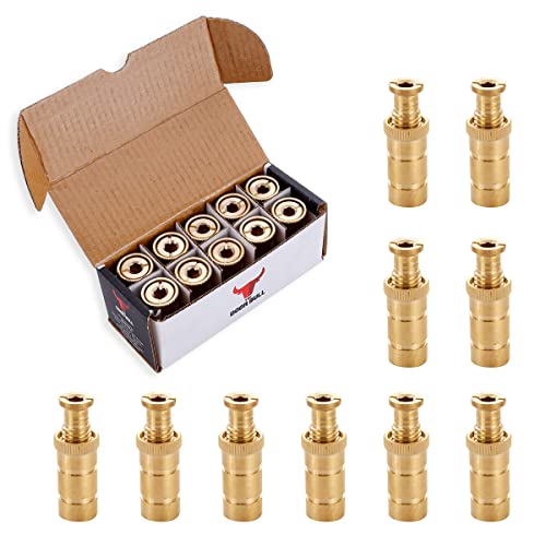 The Door Bull Brass Pool Cover Anchors, Medium Pack