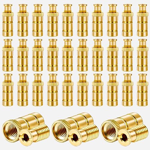Zonon 30 Pcs Brass Pool Cover Anchors Fits 3/4-inch Hole