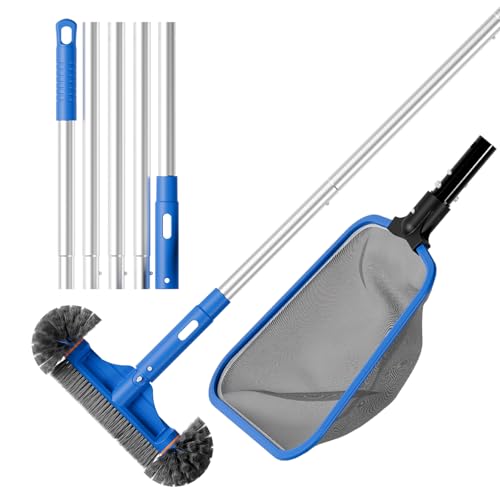 Sepetrel Deluxe Pool Cleaning Kit with Half-Depth Vacuum