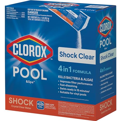 Clorox Pool&amp;Spa Shock Clear, Crystal Clear Swimming Pools