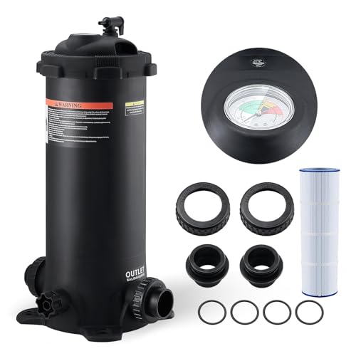 VEVOR Cartridge Pool Filter Tank, 50 Sq. Ft. System
