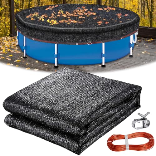 Pool Leaf Net Cover 28 ft Round, Fine Mesh Leaf Net
