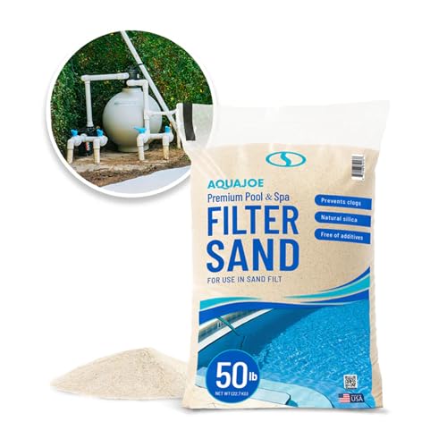 Aqua Joe Premium Pool and Spa Filter Sand, 50 Lb Bag