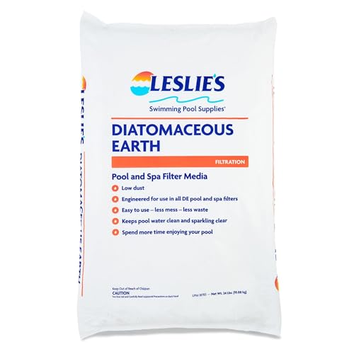 Leslie's Diatomaceous Earth Pool Filter Powder, 24 lb Bag